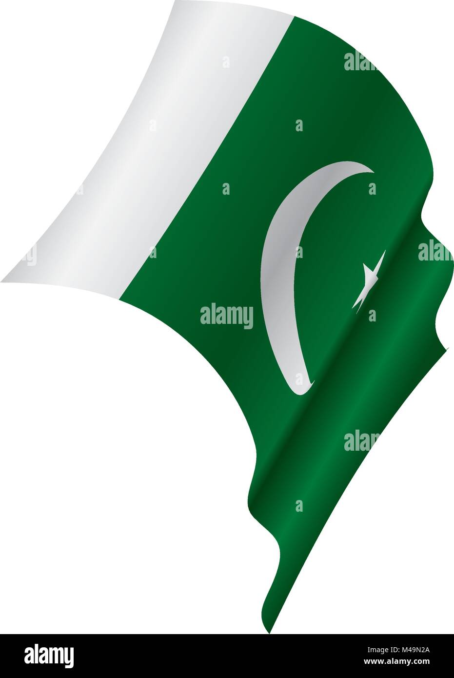 Il Pakistan bandiera, illustrazione vettoriale Illustrazione Vettoriale