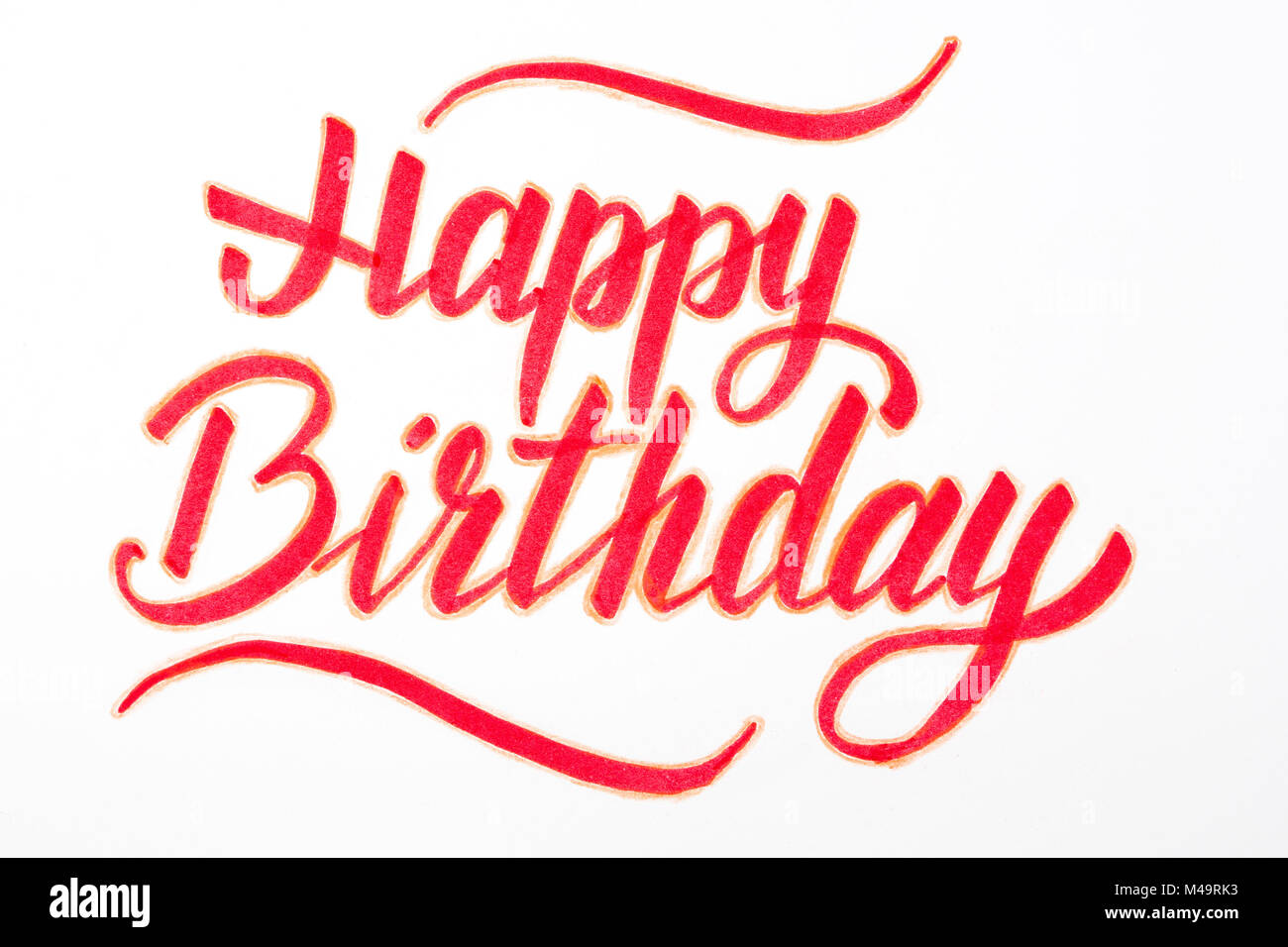Happy birthday lettering immagini e fotografie stock ad alta risoluzione -  Alamy