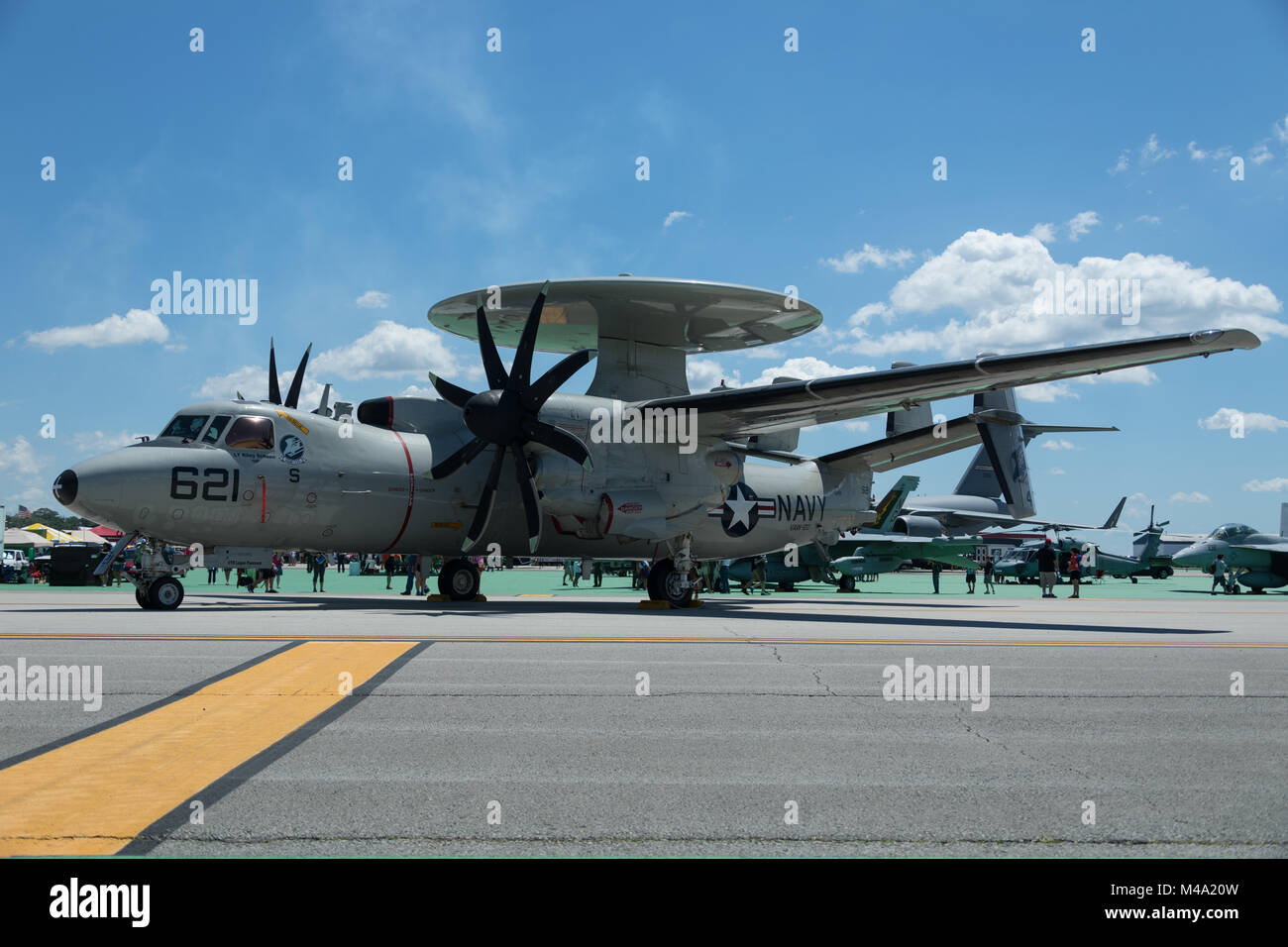 Gli accordi di Dayton, Ohio, Stati Uniti d'America - 25 giugno 2017 La Vectren Dayton Air Show, esecutori e statico visualizza. Foto Stock