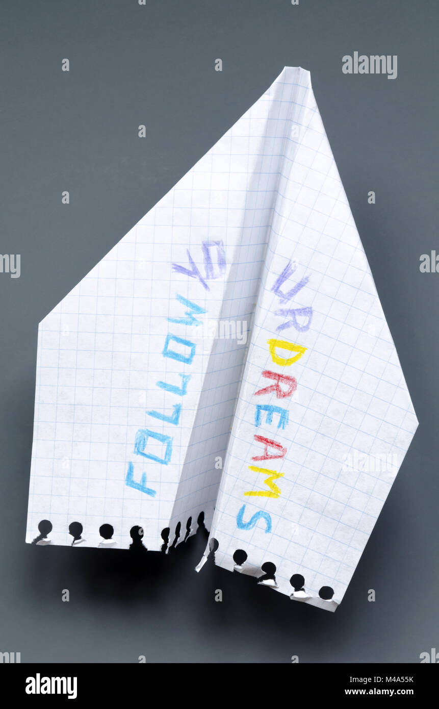 Seguire i vostri sogni Foto Stock