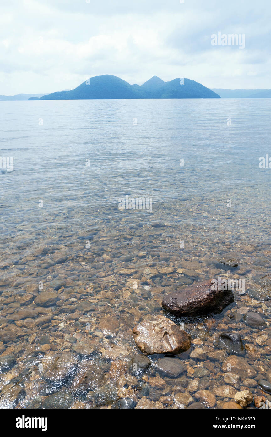 Lago di Toya Foto Stock