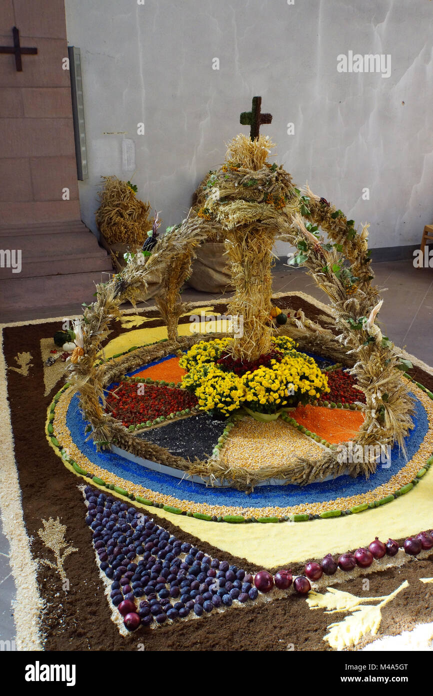 Harvest Festival in San Salvator Basilica Foto Stock