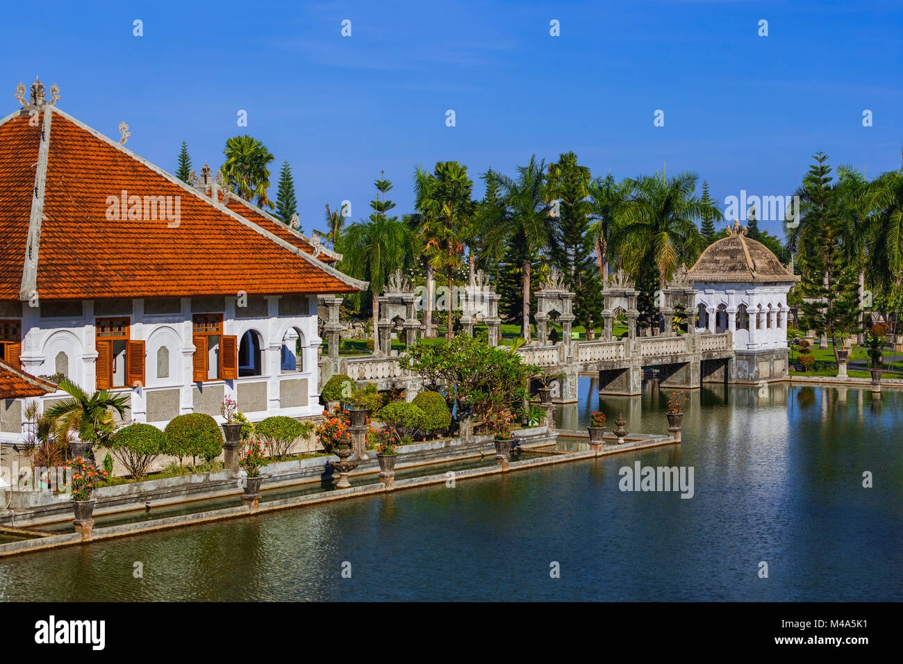 Palazzo acqua Taman Ujung nell isola di Bali Indonesia Foto Stock