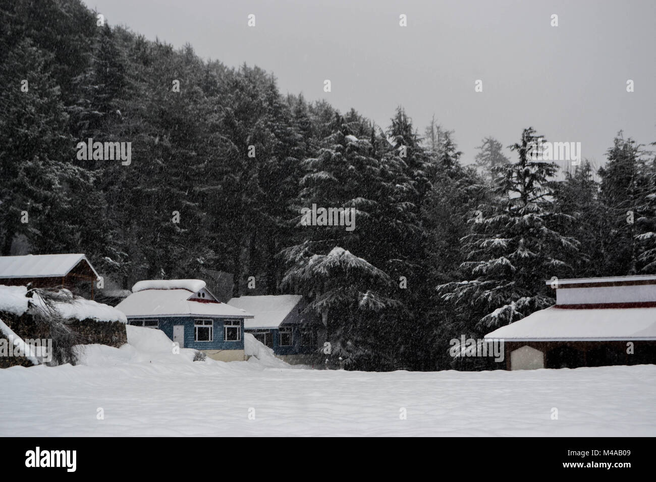 Snow capped tutto Foto Stock