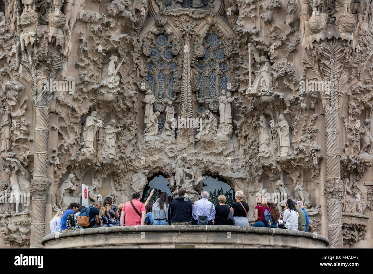 Barcellona, die Kathedrale la Sagrada Familia von A. Gaudi Foto Stock