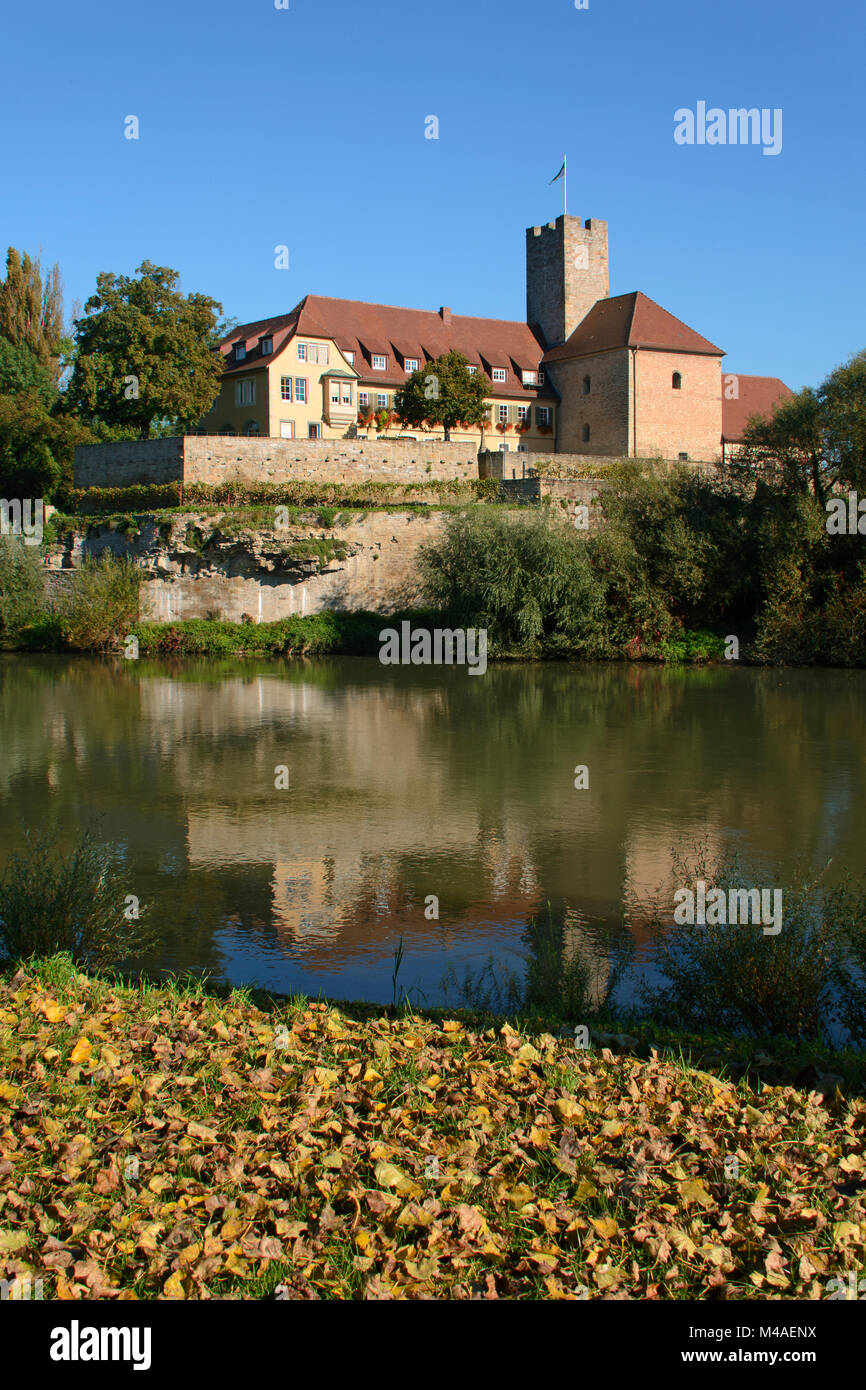 Rathausburg, Lauffen am Neckar, Baden-Württemberg, Deutschland, Europa Foto Stock