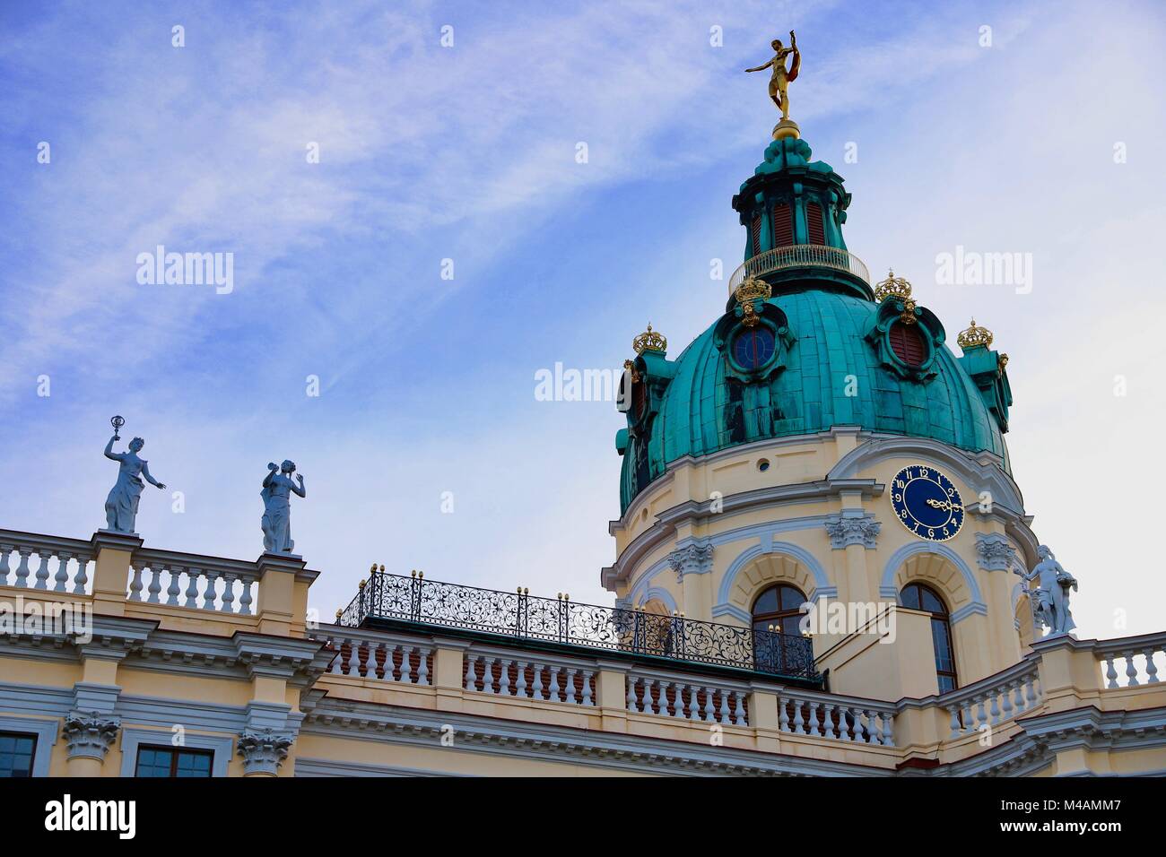 Facciata del castello Charlottenburg di Berlino. Foto Stock