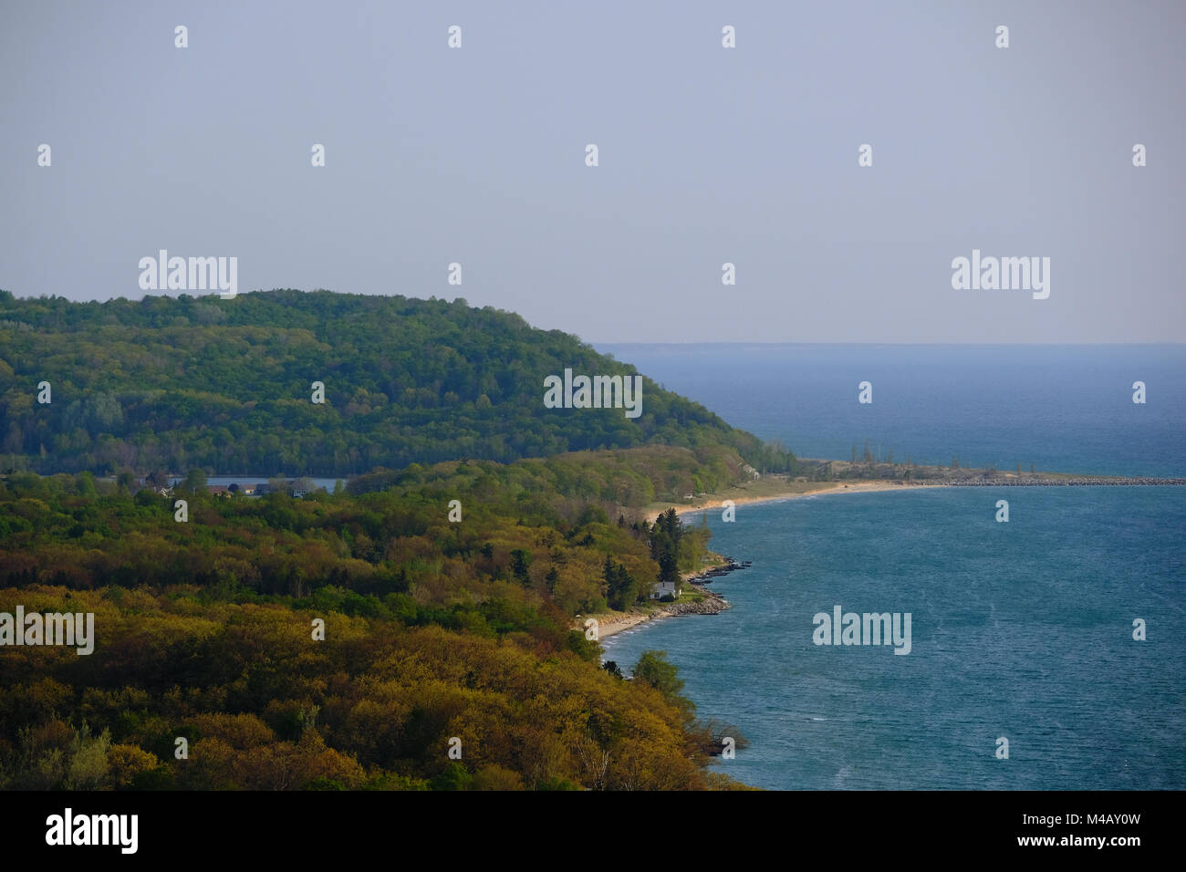 Il pittoresco Lago Michigan si affacciano Foto Stock