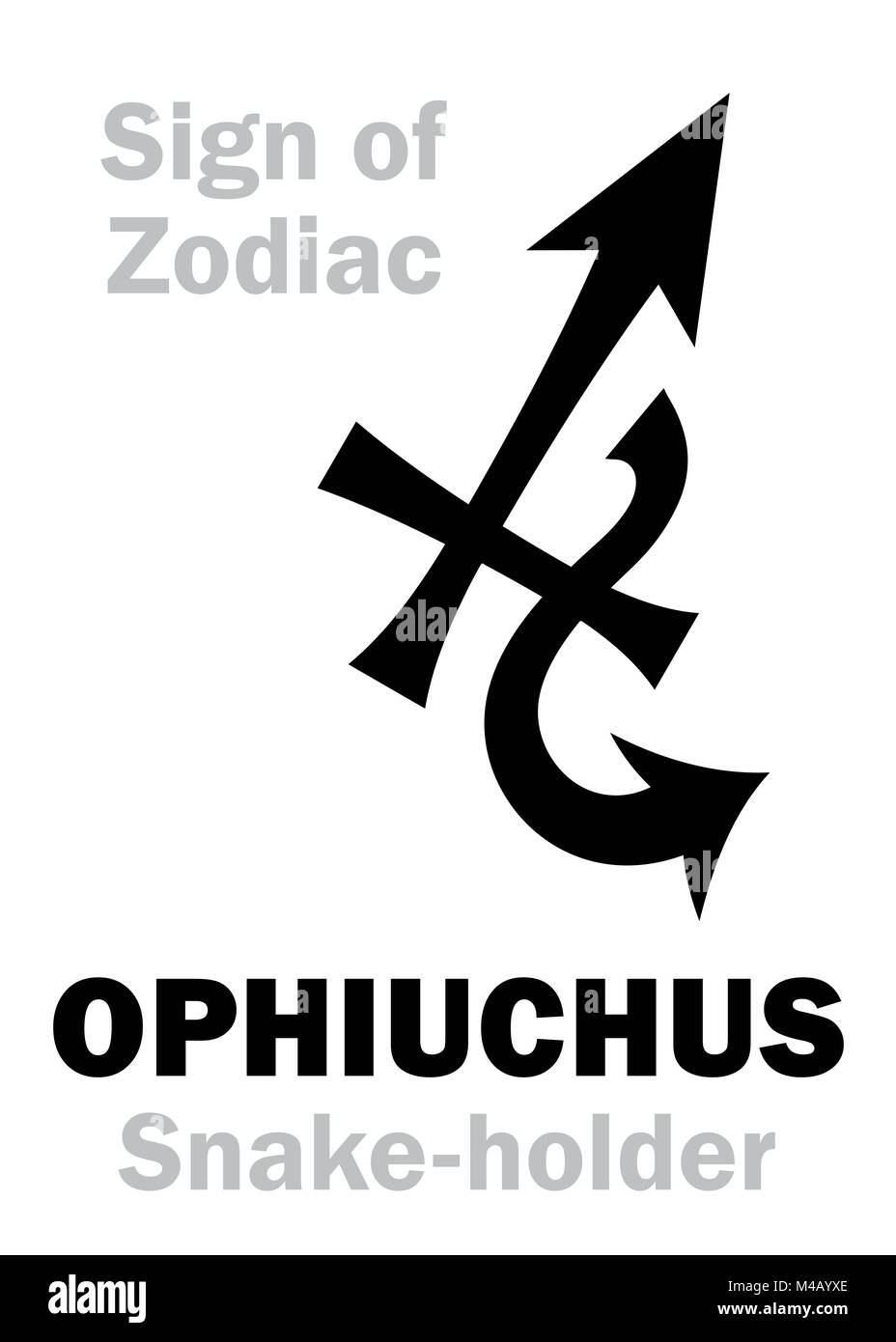 Astrologia: segno zodiacale OFIUCO (il serpente-titolare) Foto Stock