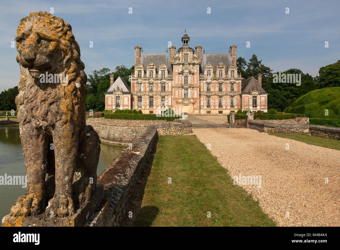 Château de Beaumesnil, Normandia Foto Stock