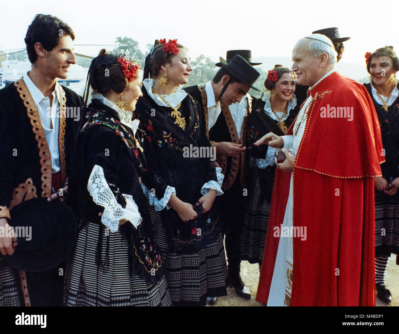 Viaggio in Spagna da Papa Giovanni Paolo II, 31 Ottobre / Novembre 9 1982 Foto Stock