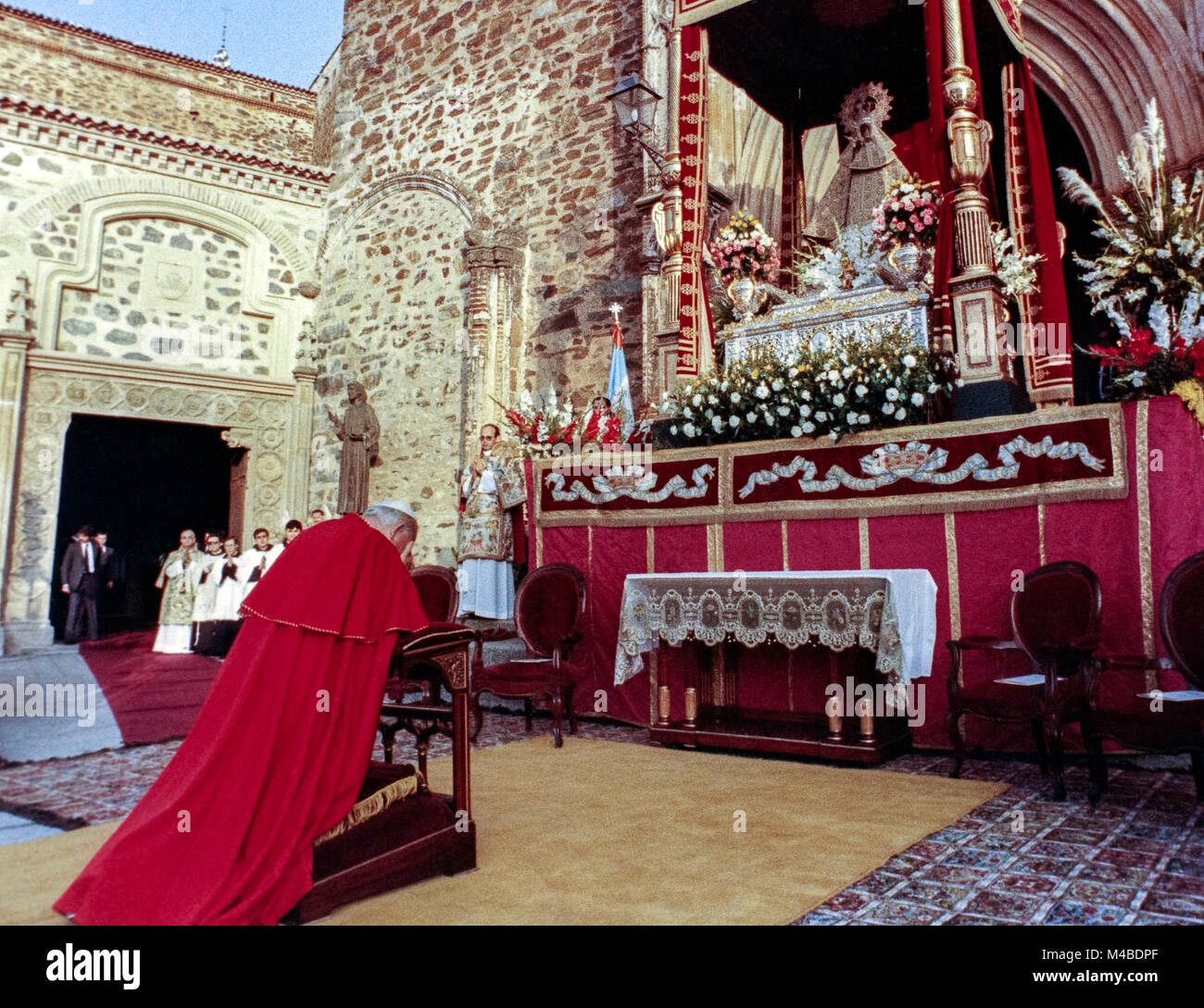 Viaggio in Spagna da Papa Giovanni Paolo II, 31 Ottobre / Novembre 9 1982 Foto Stock