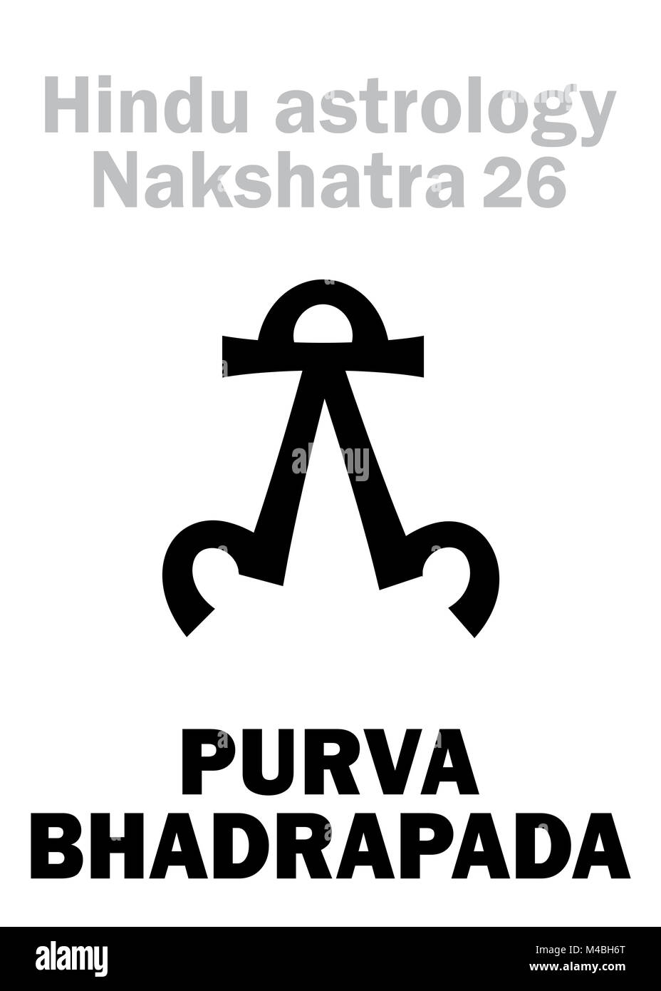Astrologia: stazione lunare PURVA BHADRAPADA (nakshatra) Foto Stock Astrologia: stazione lunare PURVA BHADRAPADA (nakshatra) Foto Stock