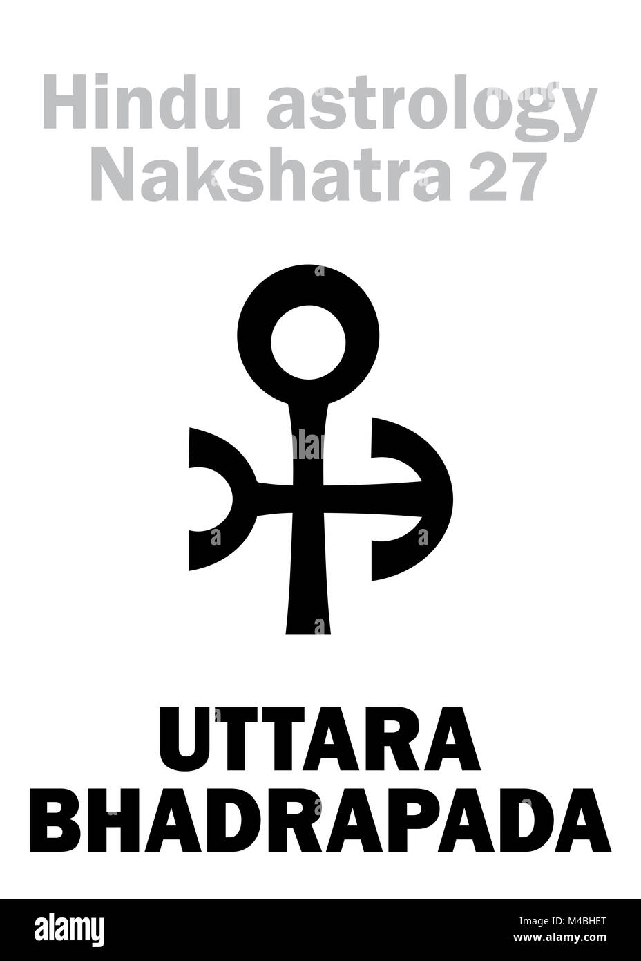 Astrologia: stazione lunare UTTARA BHADRAPADA (nakshatra) Foto Stock Astrologia: stazione lunare UTTARA BHADRAPADA (nakshatra) Foto Stock