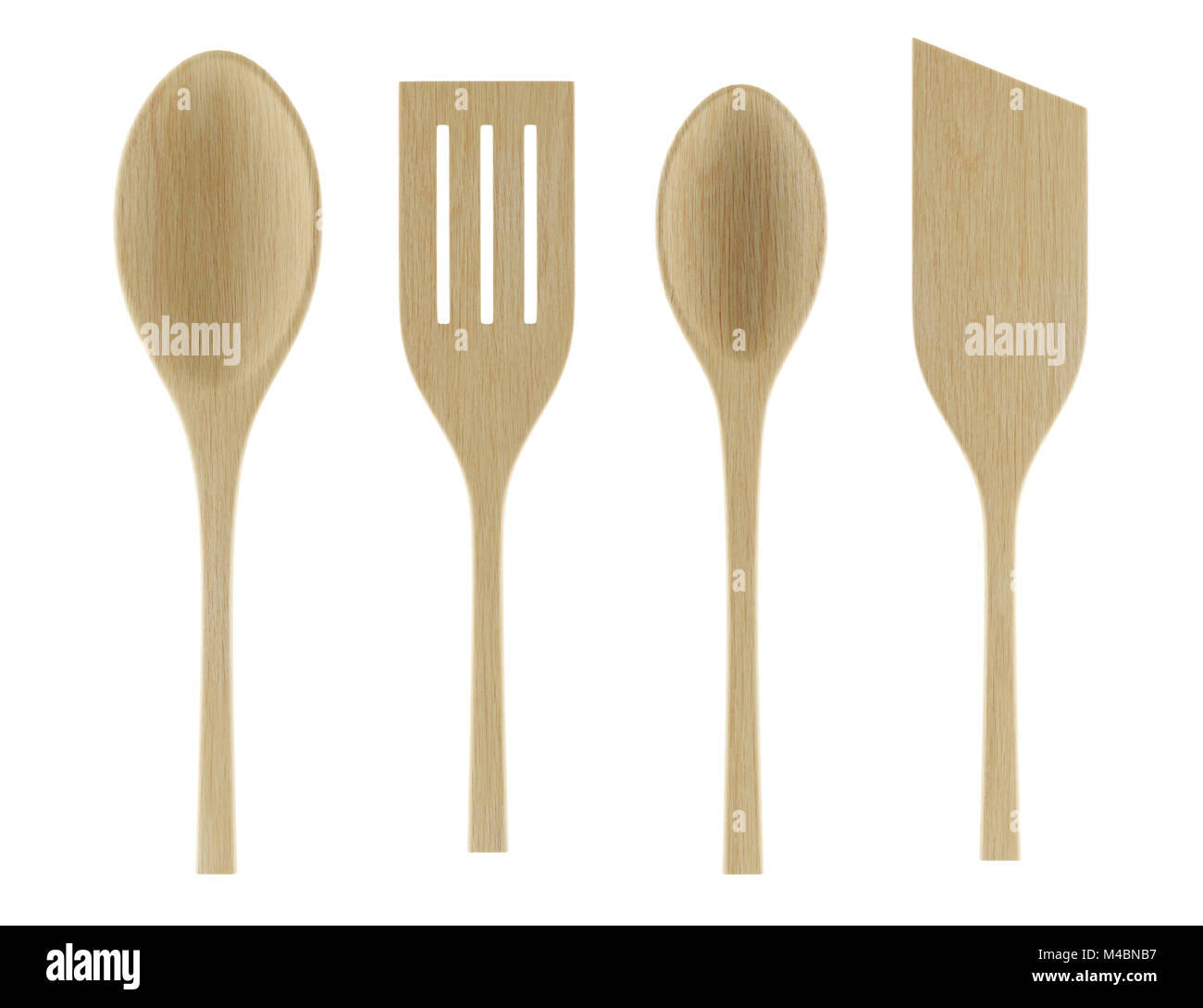 Utensili da cucina isolati su sfondo bianco Foto Stock