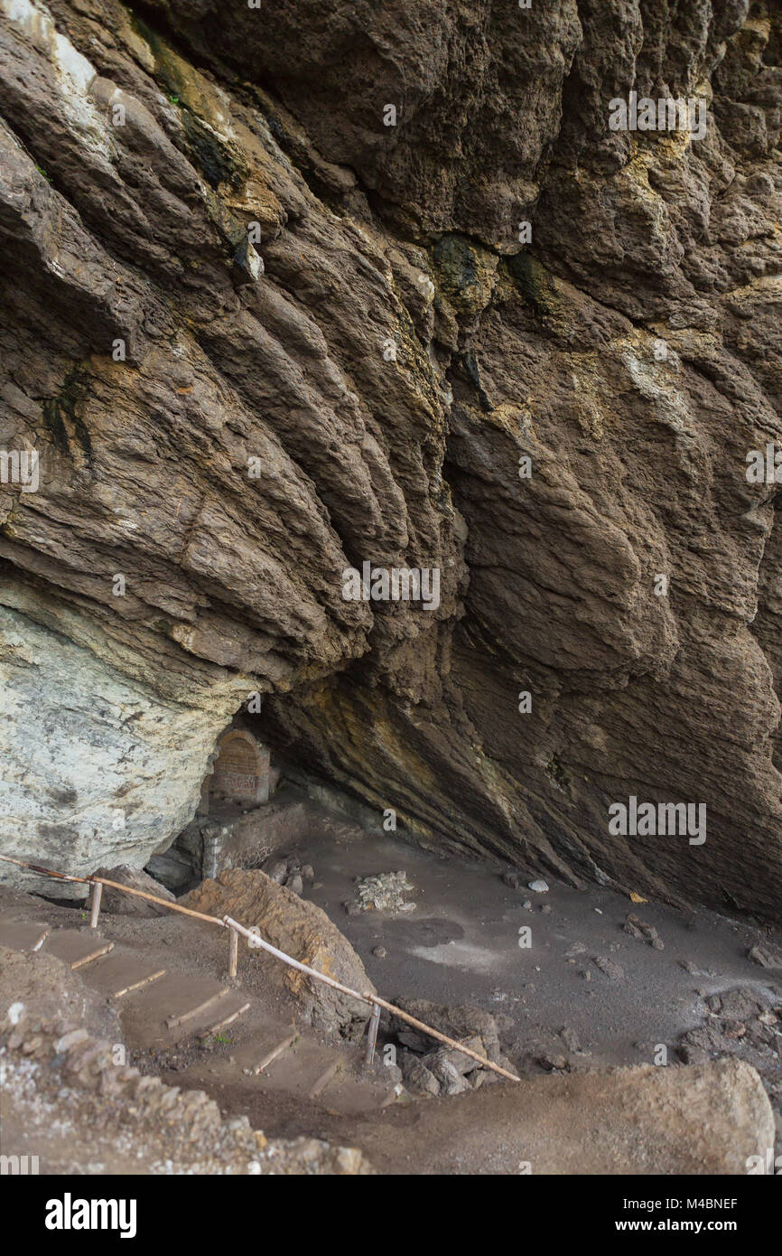 Vinoteca Golitsyn grotta Chaliapin in montagna Koba-Kaya Foto Stock