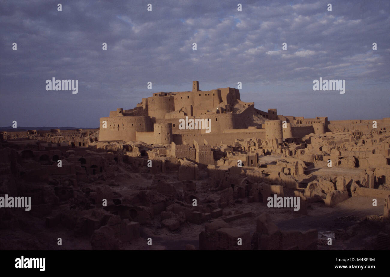 L'Arg-é cittadella di Bam prima del terremoto, Kerman provincia di Southeastern Iran; l'IRAN Foto Stock