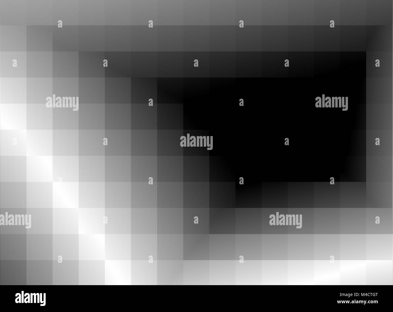Pubblicità astratta sfondo, gradiente bianco e nero dynamic modello decorativo Foto Stock