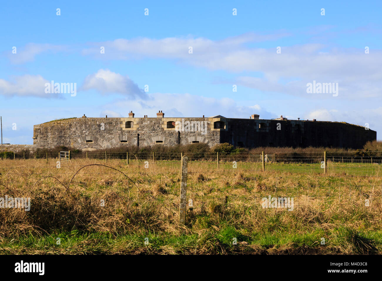 Tregantle fort, Rame Testa, Plymouth, Cornwall. Foto Stock