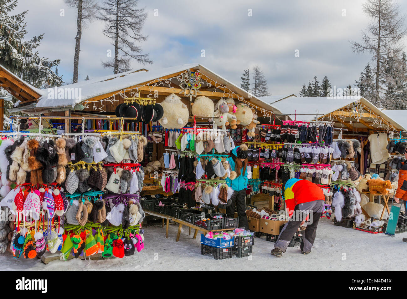 Ski resort Alti Tatra Foto Stock