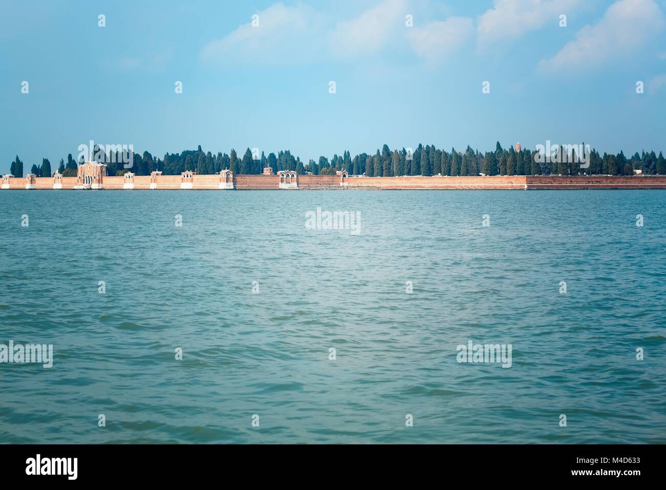 Vecchio Cimitero sulla isola di Venezia Foto Stock