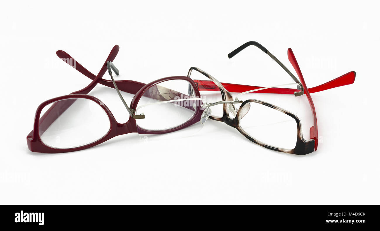 Tre differenti occhiali Foto Stock