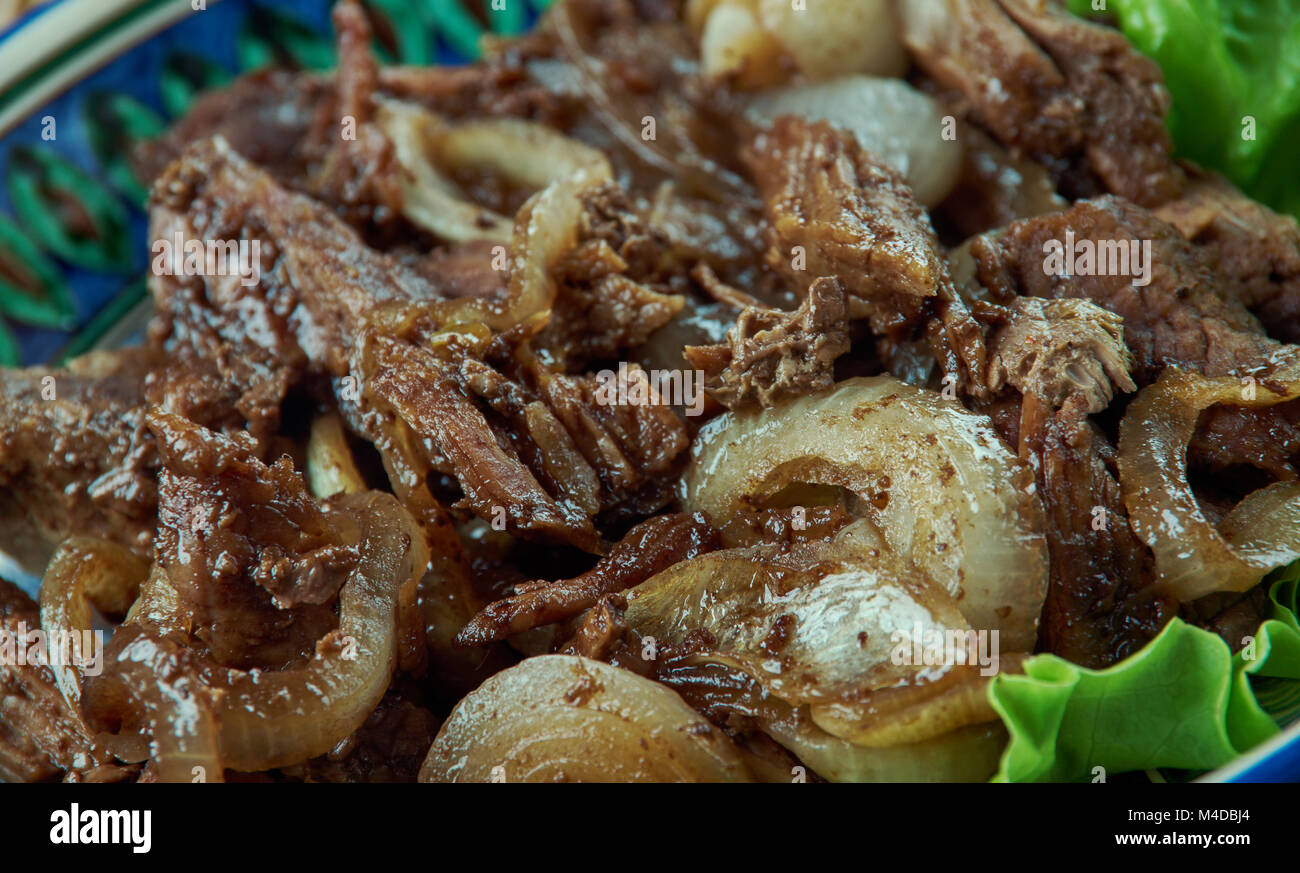 Empal gepuk Foto Stock
