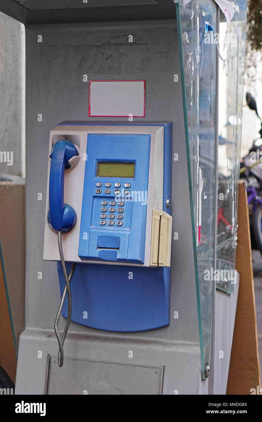 Telefono a pagamento Foto Stock