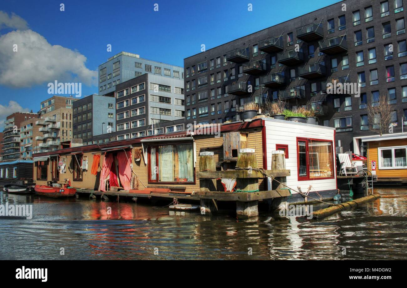 Una gamma dinamica di alta qualità foto di architettura di Amsterdam Foto Stock