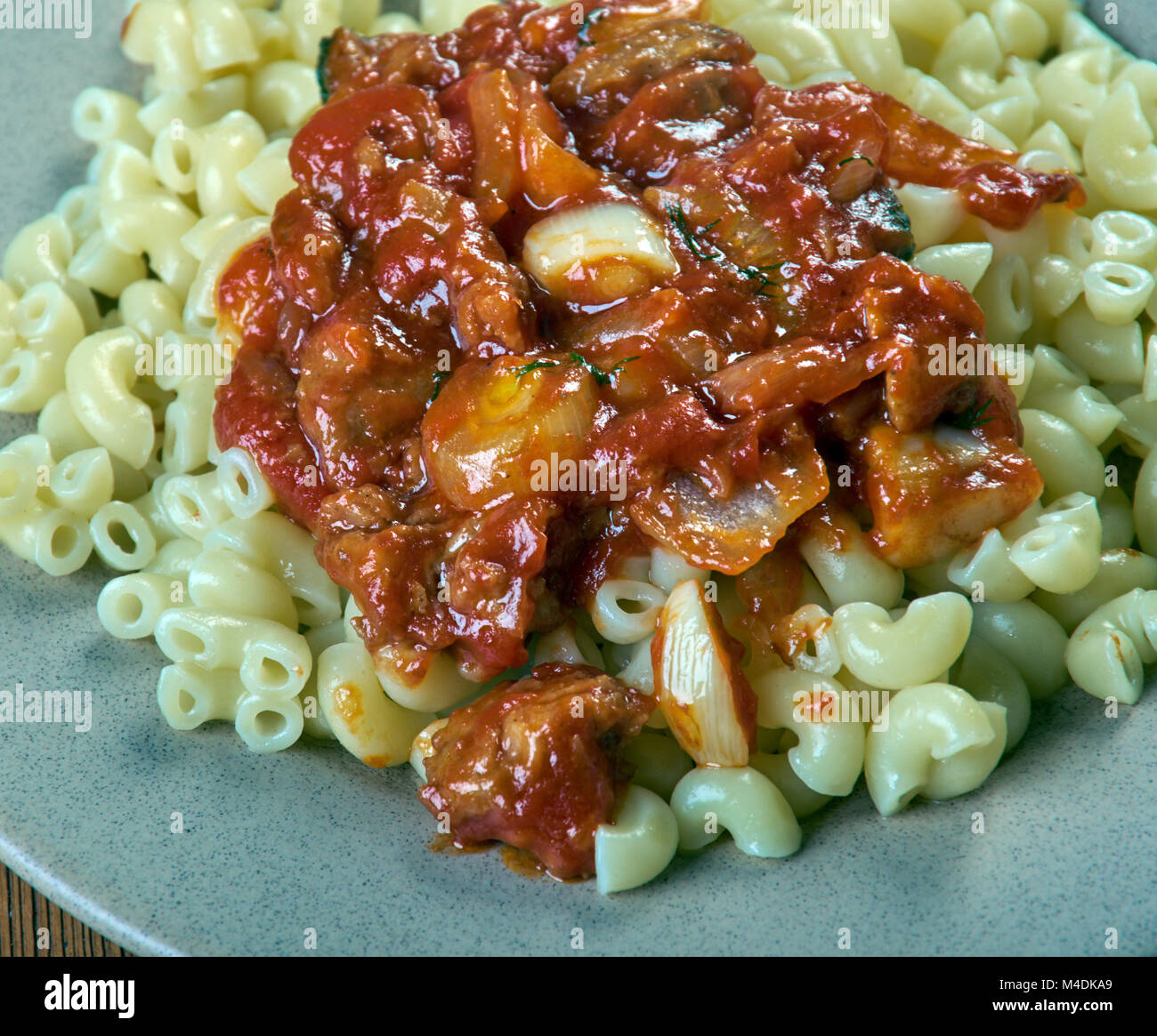 Tradizionale pasta siciliana Foto Stock