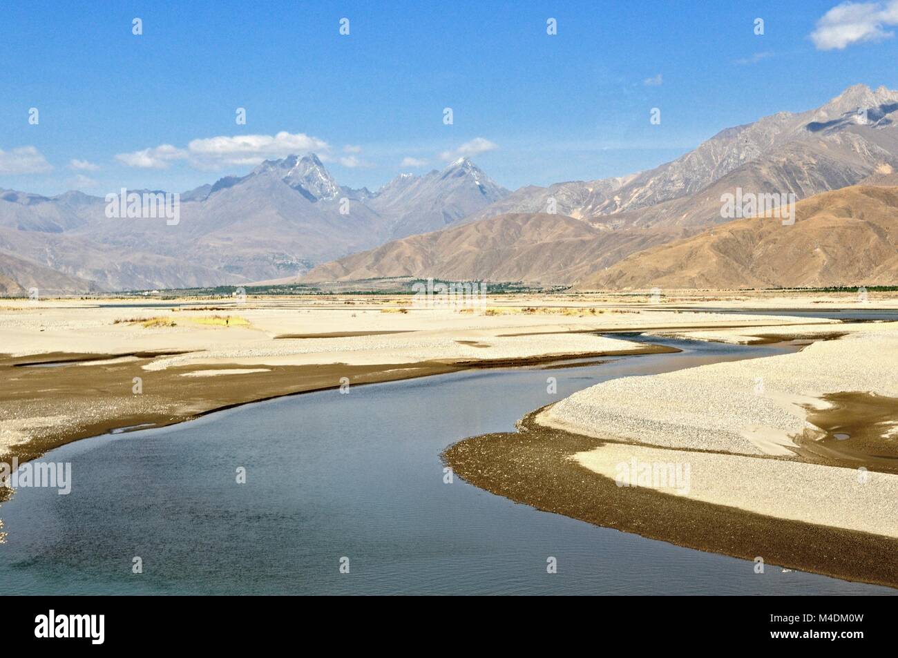 In Yarlung Zangbo River Valley in Tibet la Cina Foto Stock