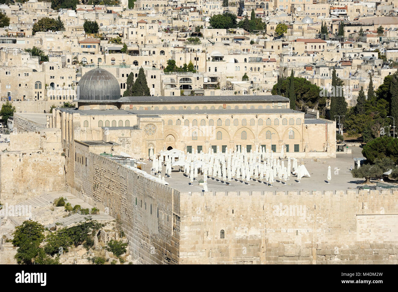 La Moschea di Al-Aqsa in Gerusalemme Foto Stock