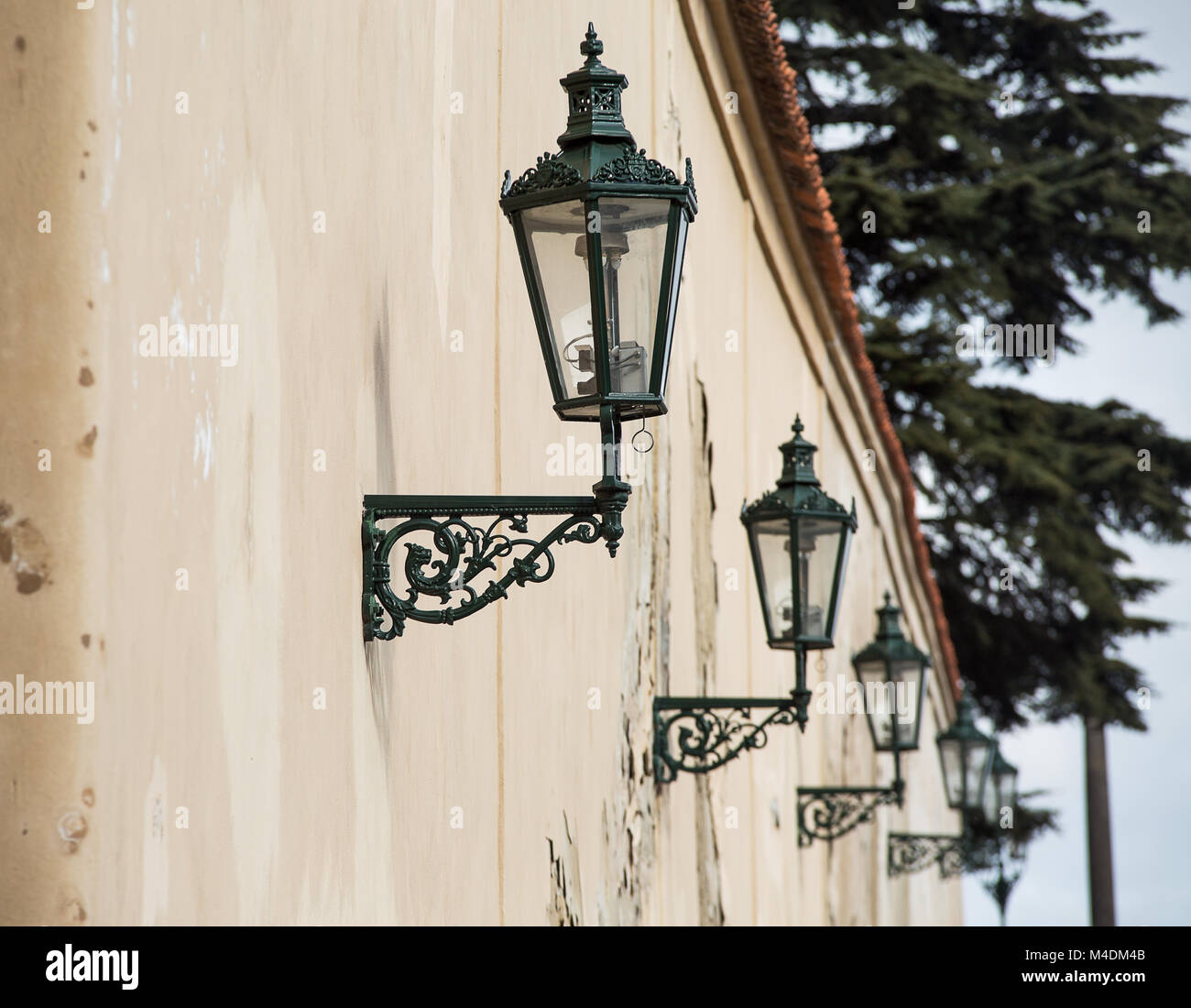 vecchio lampione Foto Stock