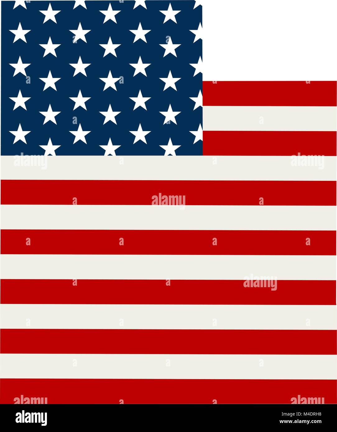 Utah mappa patriottica. Vector Graphic Design Illustrazione Illustrazione Vettoriale
