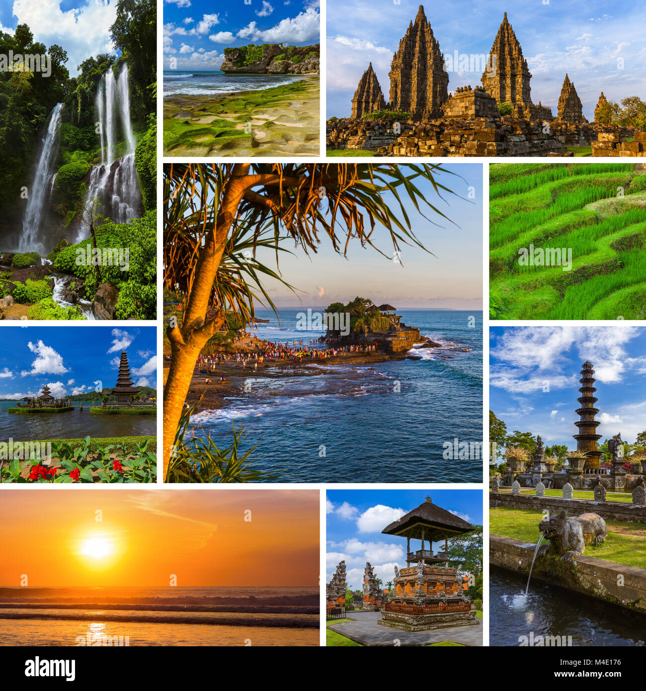 Collage di Bali Indonesia le immagini del viaggio (le mie foto) Foto Stock