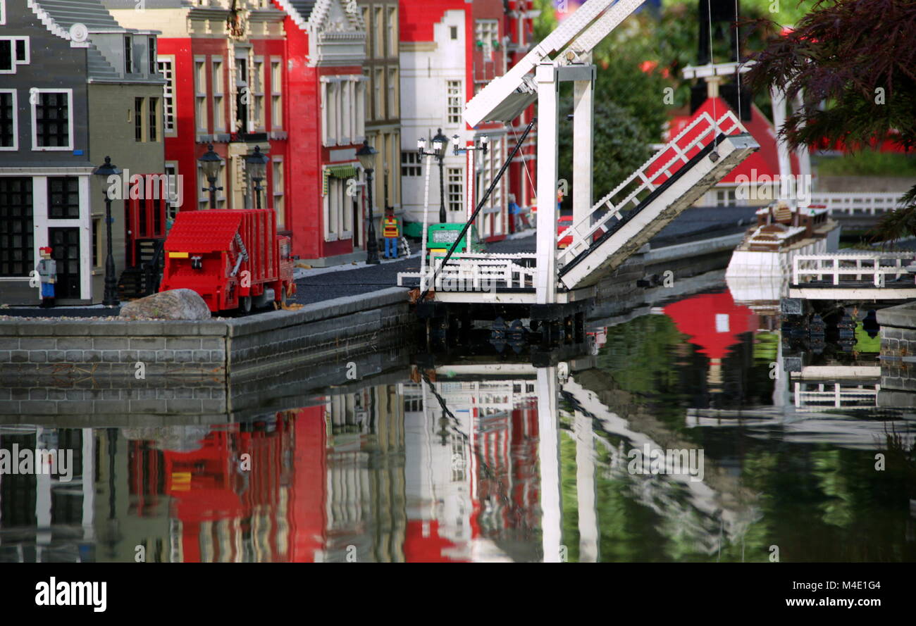 Scandinavian urban exploration in un giorno nuvoloso Foto Stock