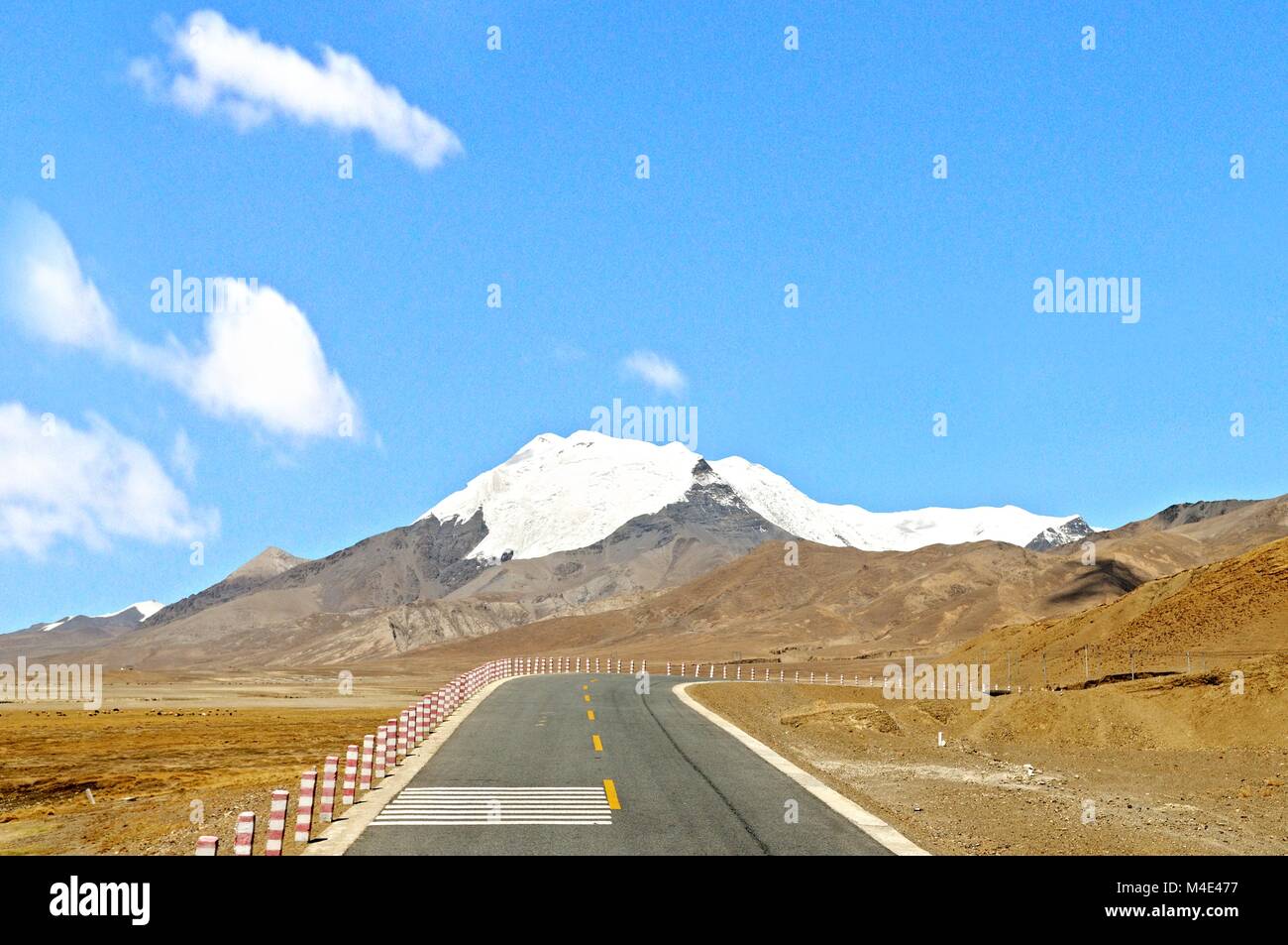 Noijinkangsang dal sud del Friendship Highway S 307 Tibet Cina Foto Stock