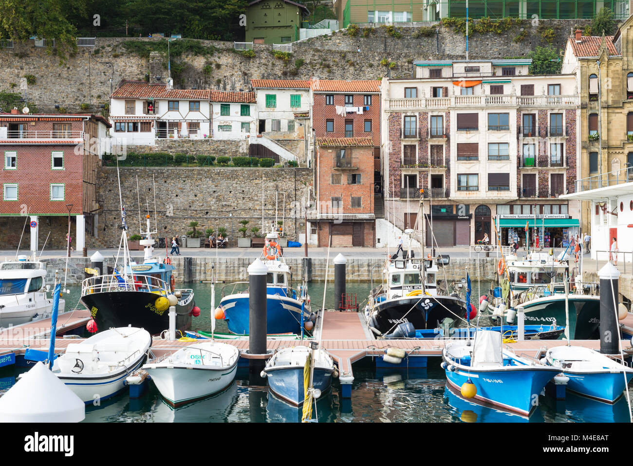 Il porto vecchio di Donostia San Sebastian Foto Stock