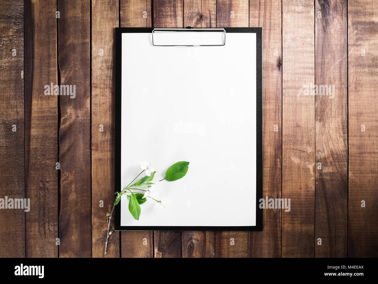 Carta vergine negli appunti Foto Stock