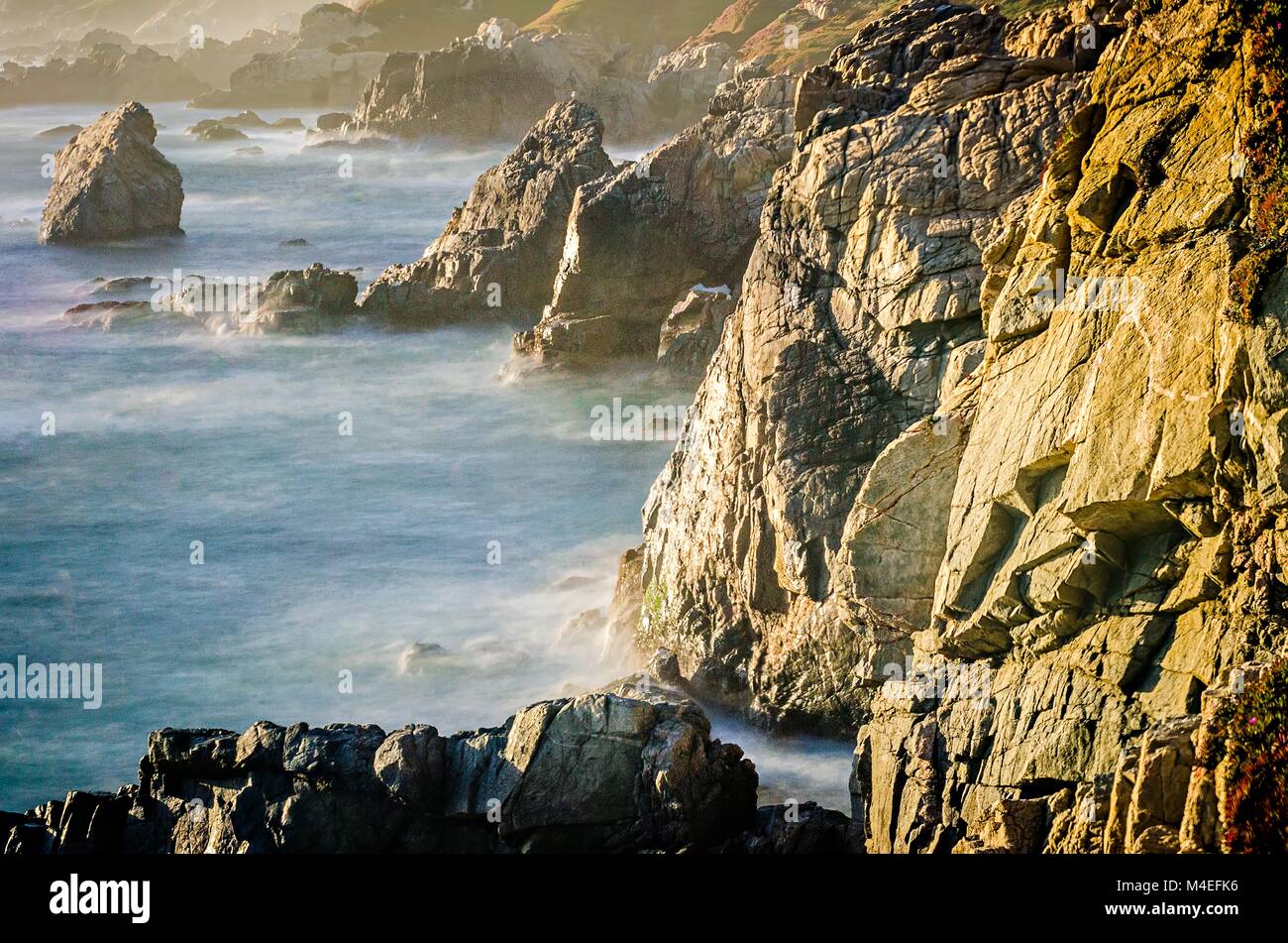 Splendidi paesaggi intorno a Big Sur in California Foto Stock