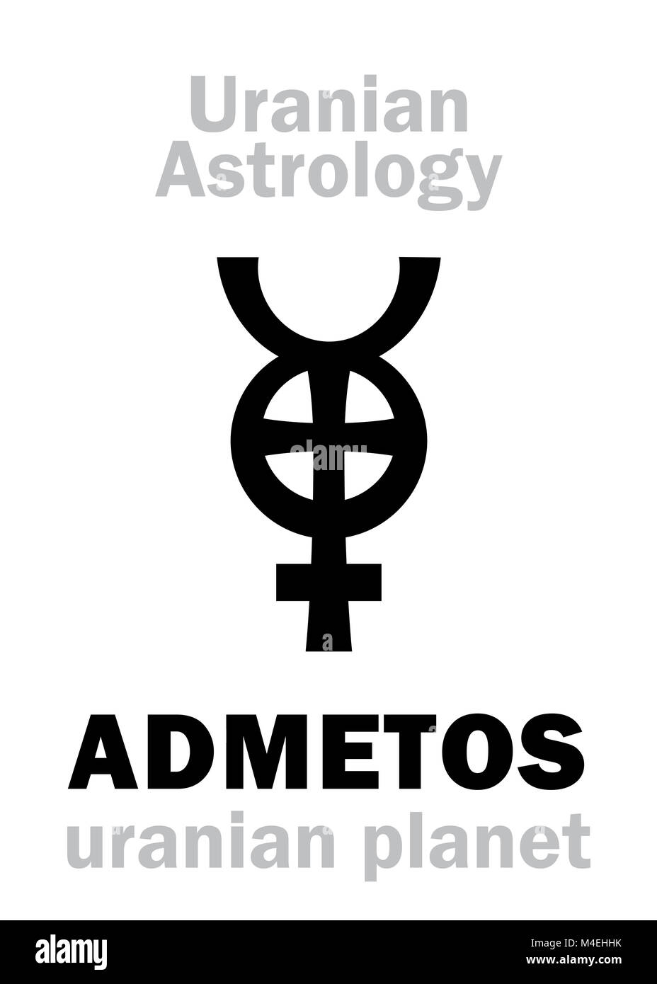 Astrologia: ADMETOS (uranian pianeta) Foto Stock