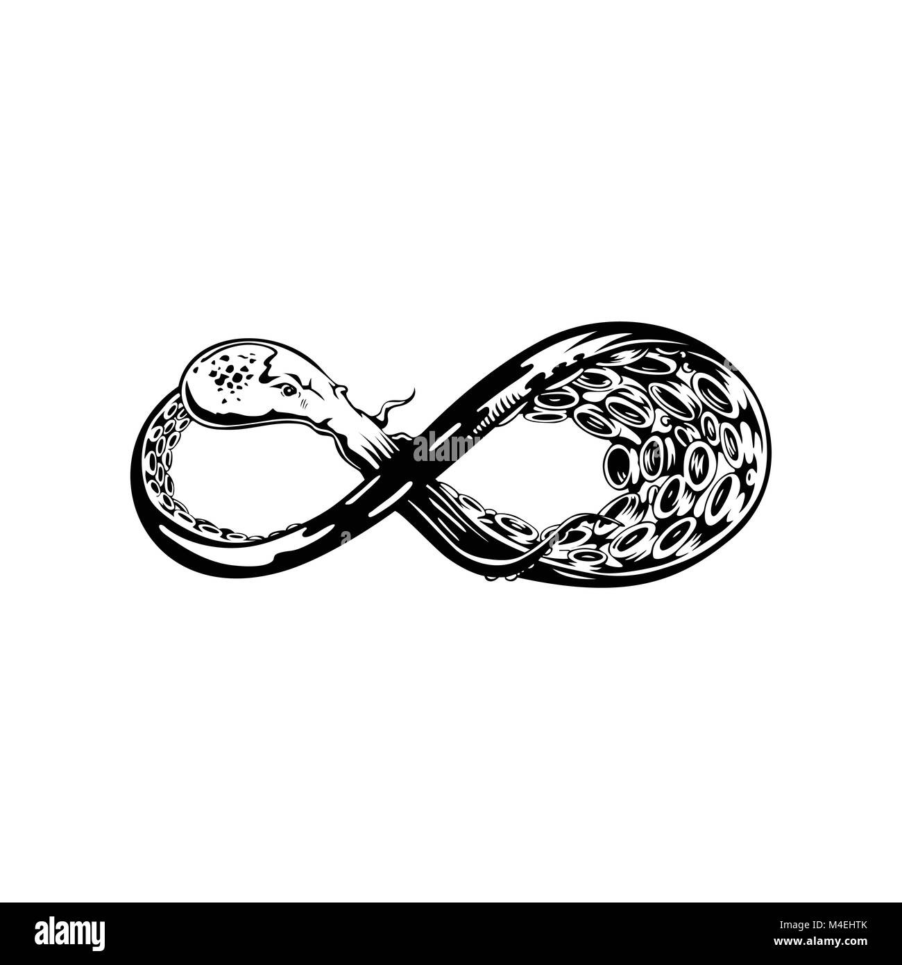 Simbolo di infinito illustrazione vettoriale Illustrazione Vettoriale