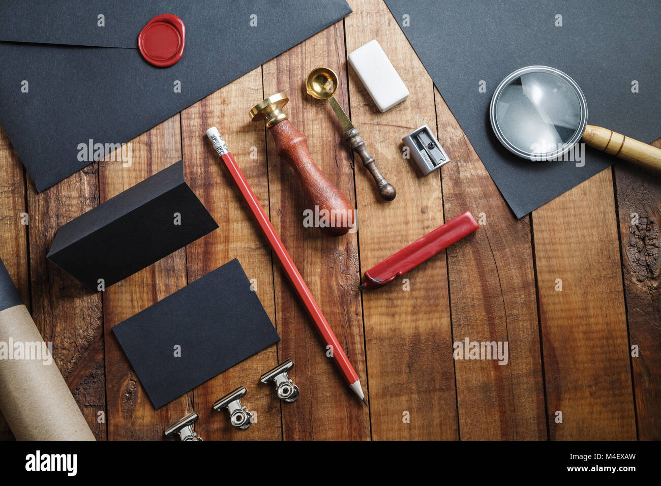 Vuoto modello di branding Foto Stock