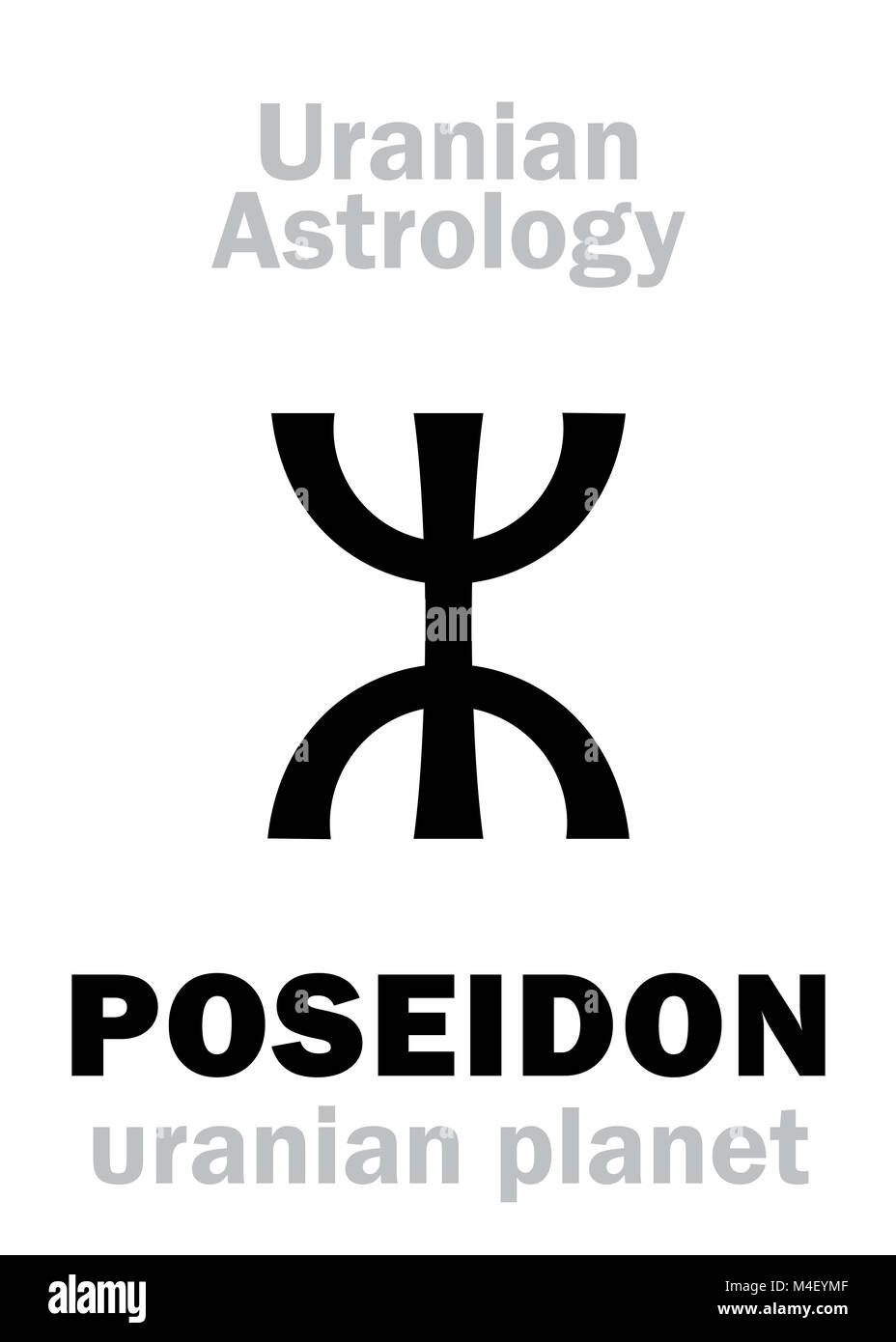 Astrologia: POSEIDON (uranian pianeta) Foto Stock