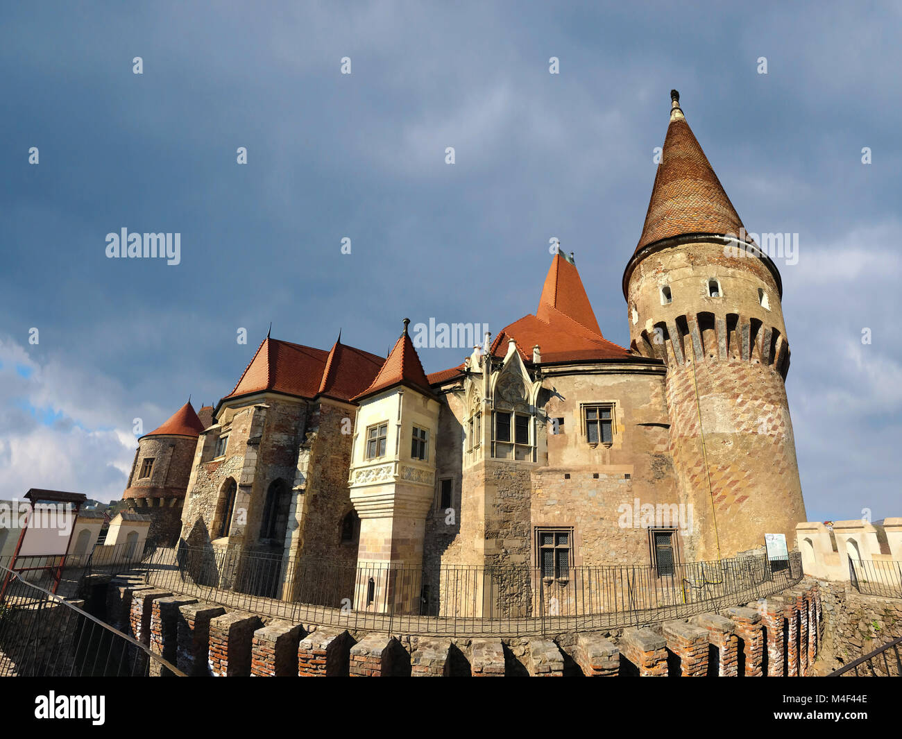 Il castello di Hunedoara landmark Foto Stock