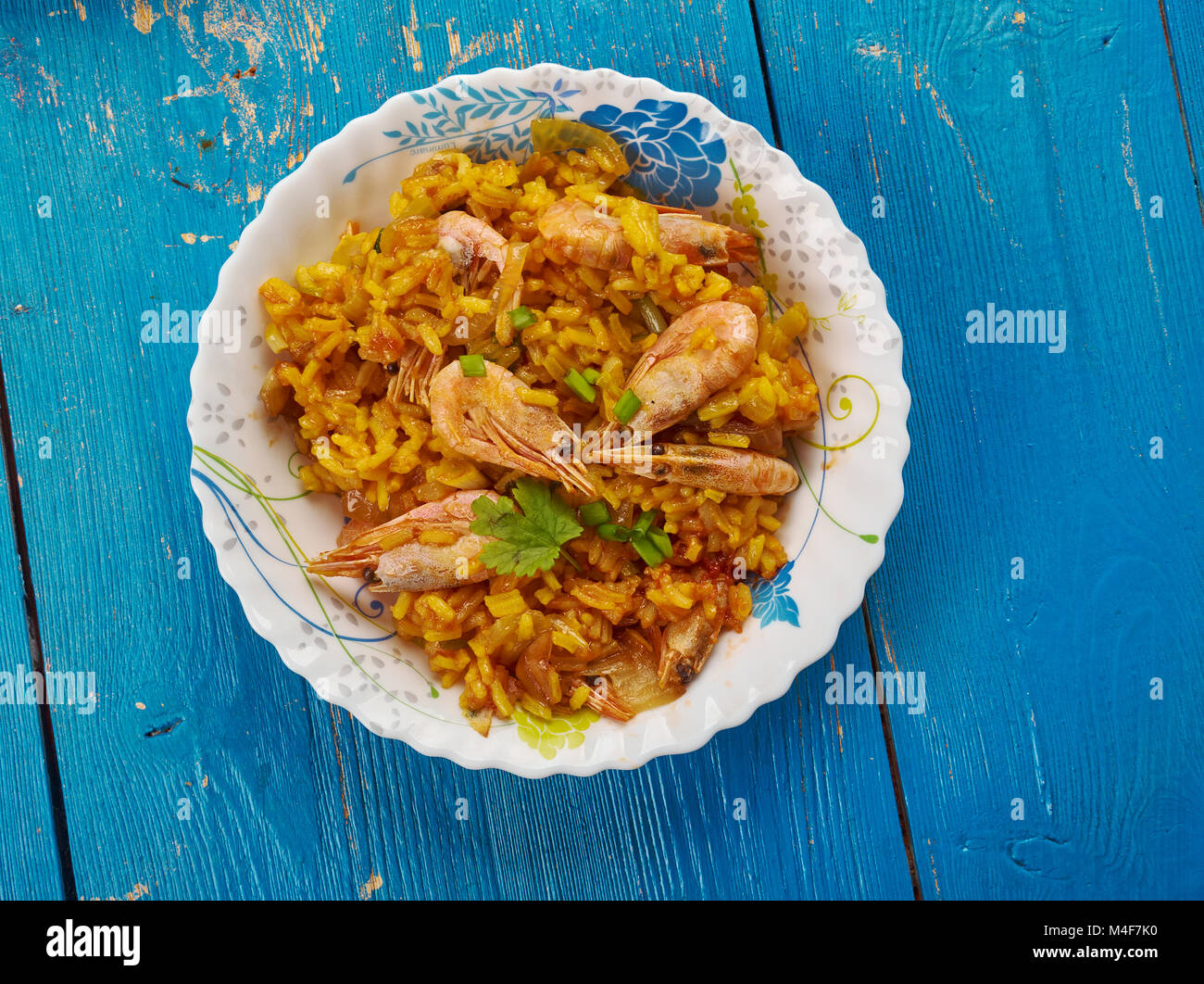 Diavolo riso fritto è cinese, moderni ristoranti asiatici. Foto Stock