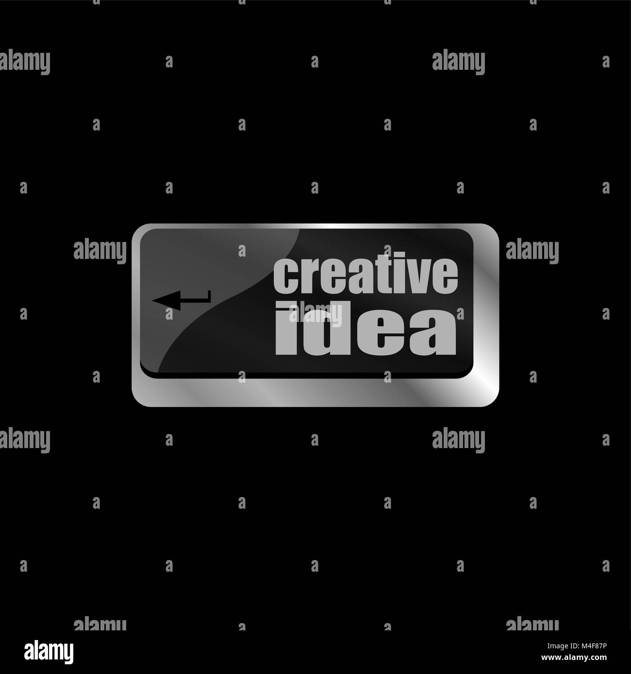 Idea creativa sulla tastiera del computer il tasto key Foto Stock