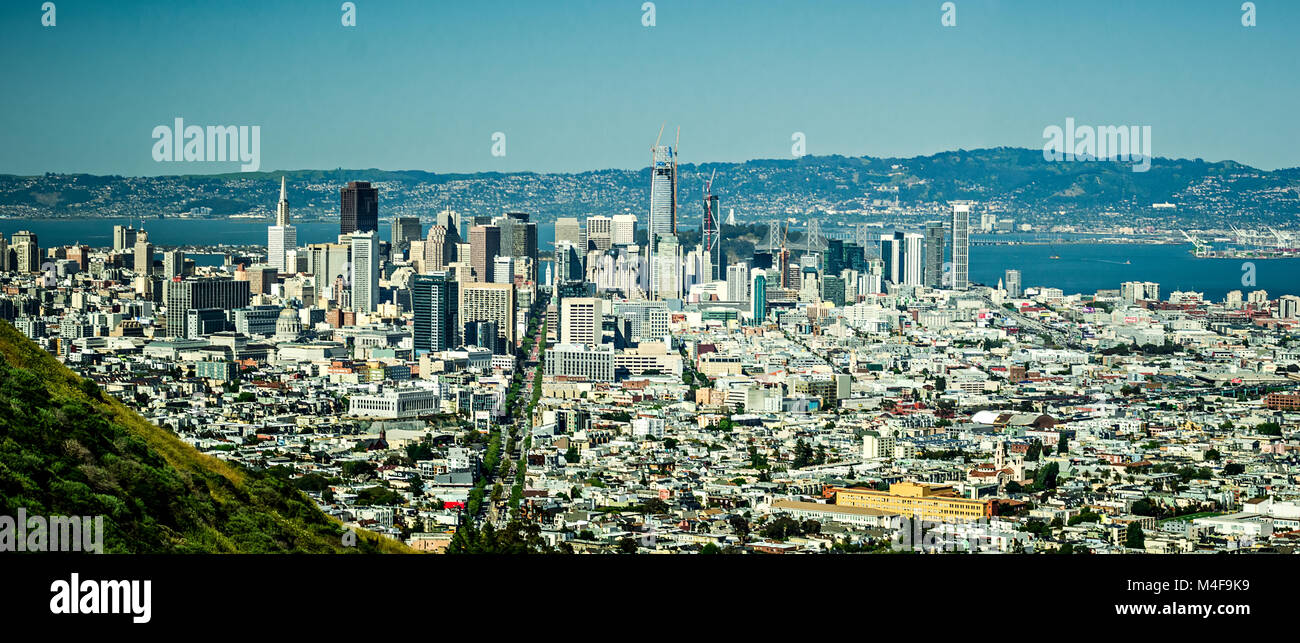 San Francisco Downtown skyline della città in California Foto Stock