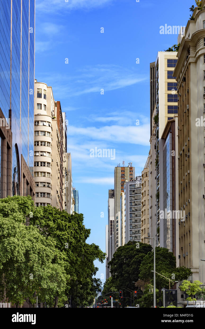 Rio Branco Avenue, Rio de Janeiro Foto Stock