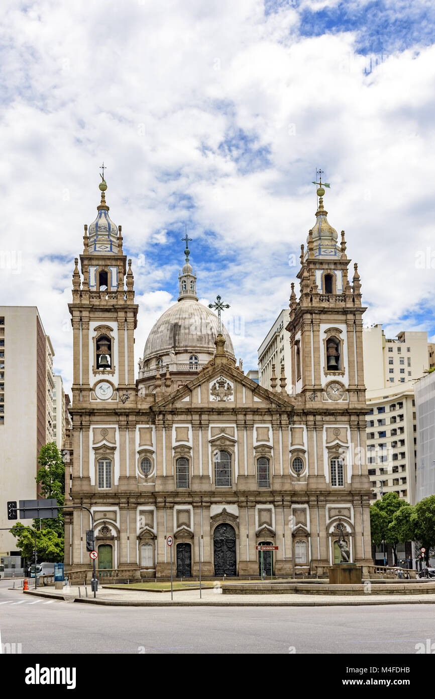 Candelaria chiesa a Rio de Janeiro Foto Stock